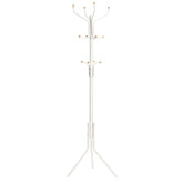 SONGMICS Metal Coat Rack Creamy White